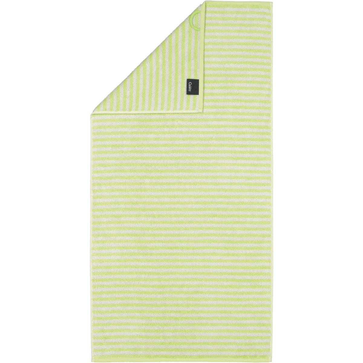 HANDTUCH CAMPUS RINGEL 955 PISTAZIE - 44 - Grün, Textil (50/100cm) - Cawoe