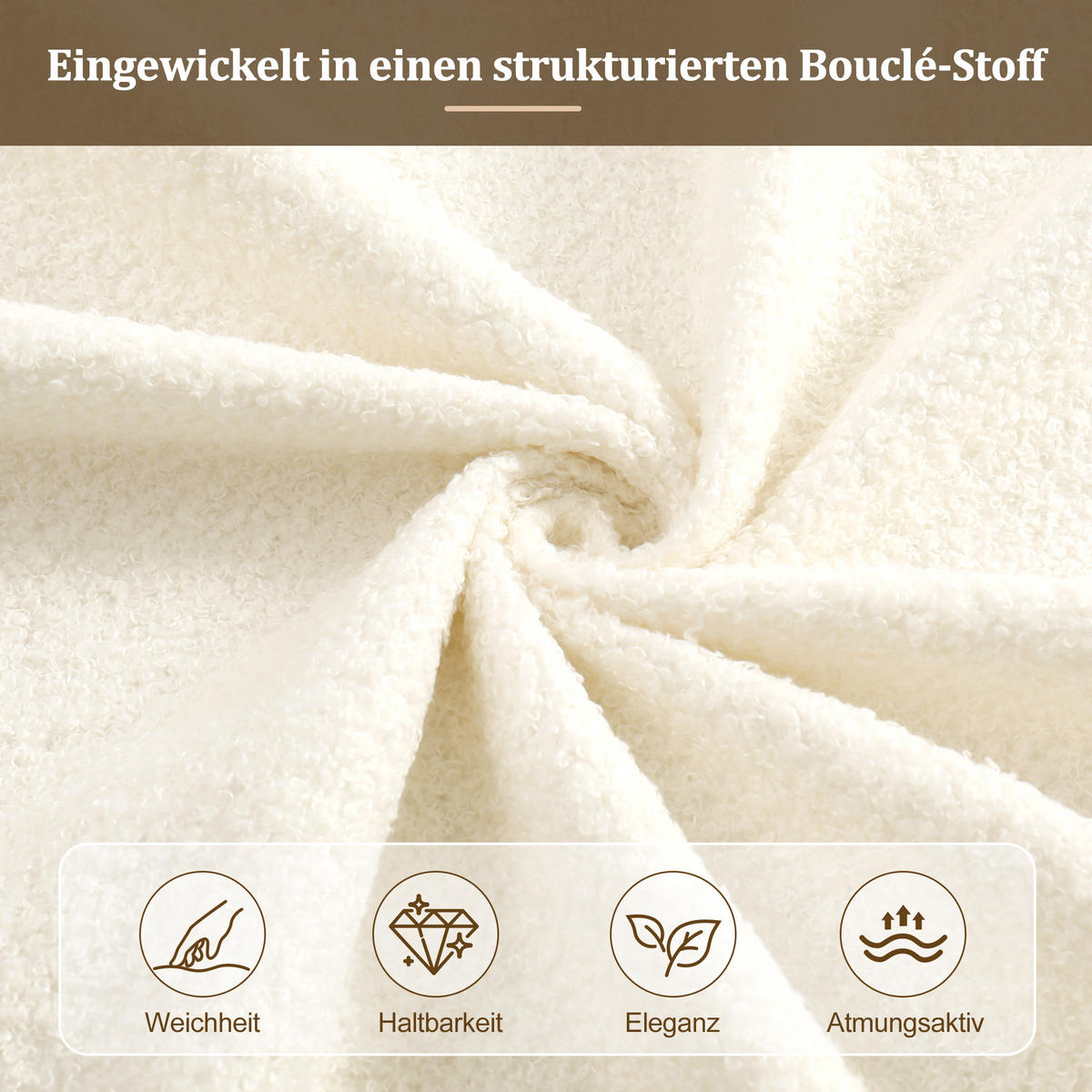 POLSTERBETT 90/200 mit Bettkasten und gepolstertem Kopfteil in Beige - Beige, Holzwerkstoff/Textil (90/200cm) - EVRYAE