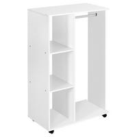 KLEIDERSTÄNDER Weiß 80/40/128 cm - Weiß, Holz (80/128/40cm) - PANGIVO