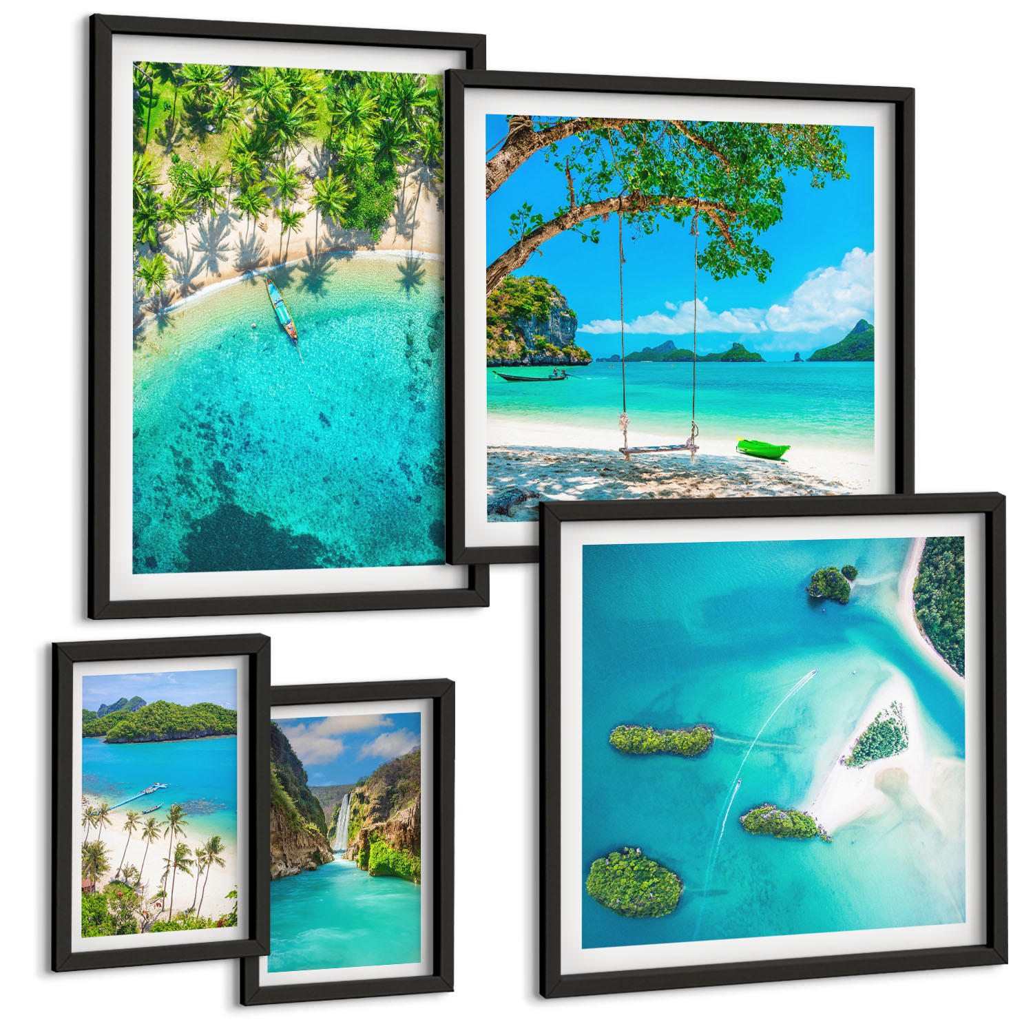 Tulup Bilder Schwarz 40x60 cm