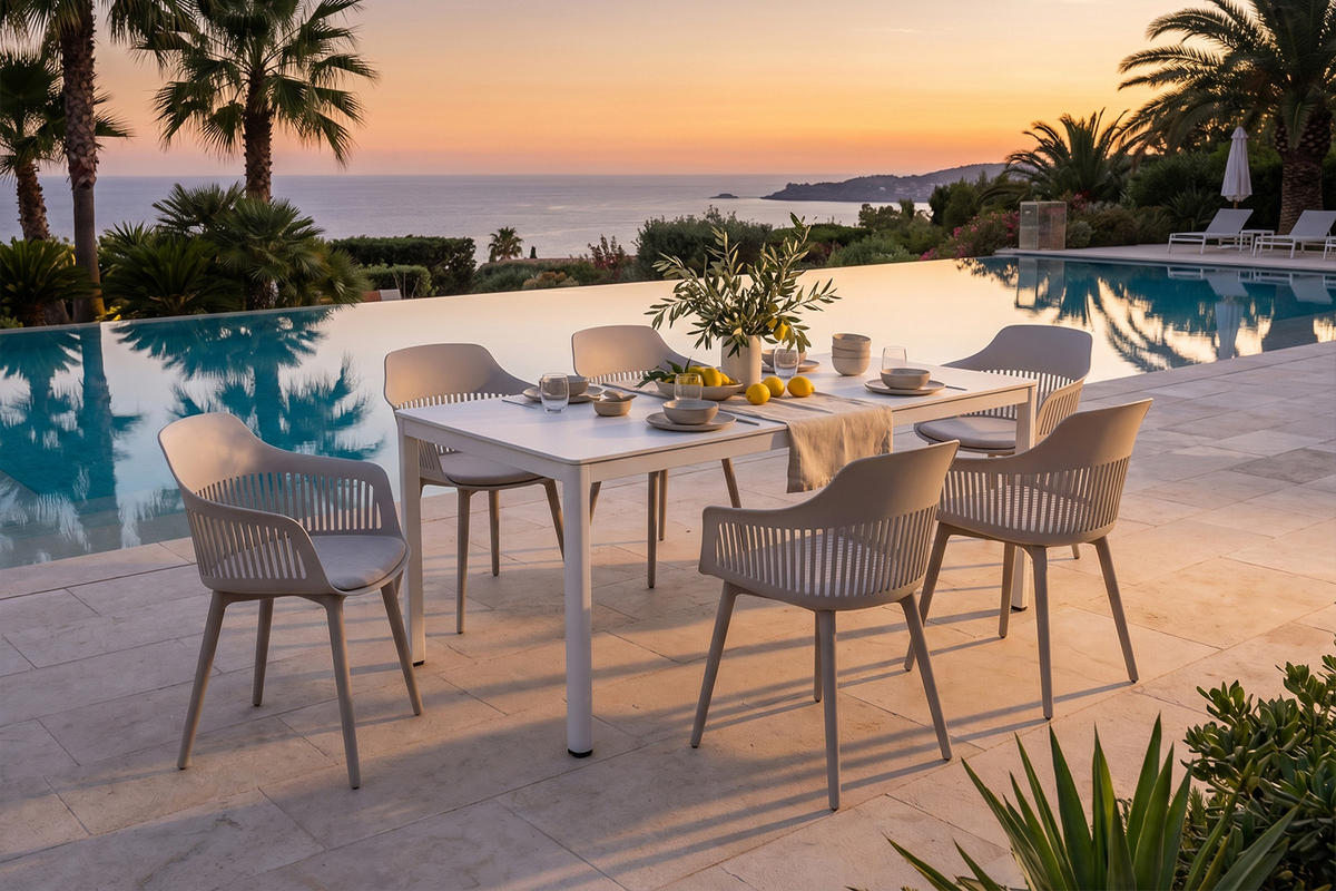 GARTENSTUHL ALTEA Beige Kunststoff (1er-Set) - Beige, Kunststoff (59/84/54cm) - KAWOLA