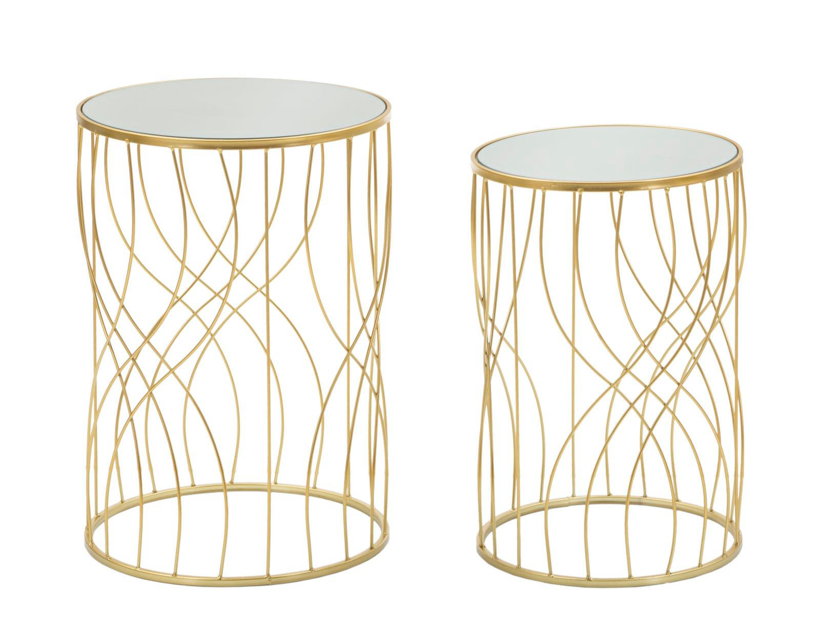 Mauro Ferretti Beistelltische Gold 38x55x38 cm
