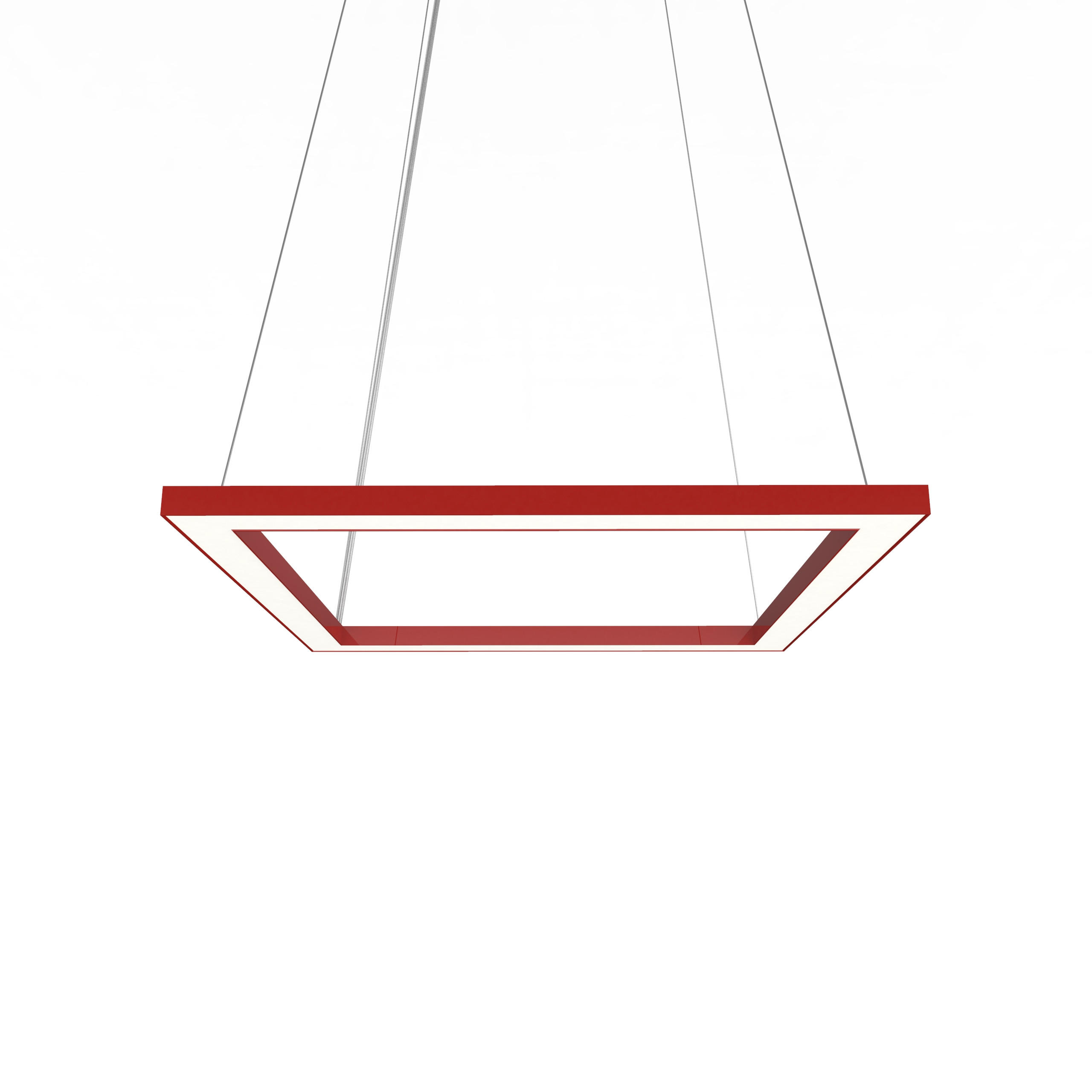 LED-HÄNGELEUCHTE - Rot, Metall (40/40/100cm) - Lumicom