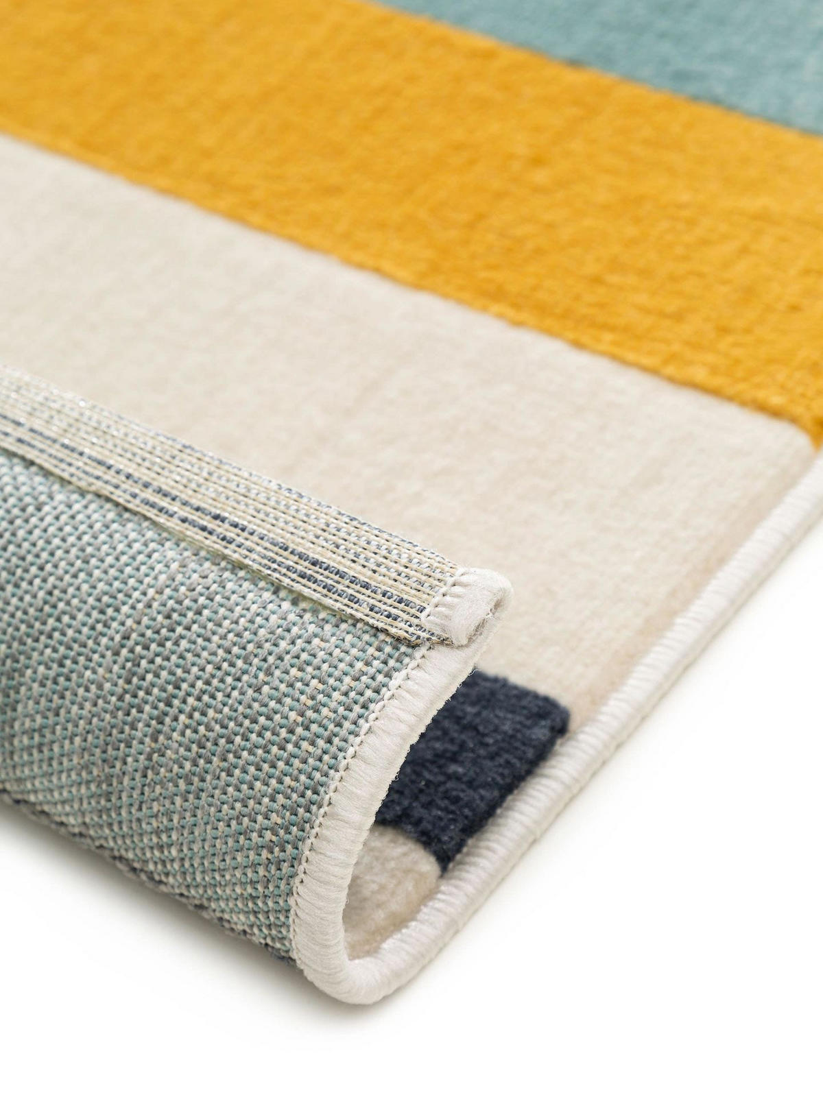 TEPPICH Dessert Blau/Gelb 160x230 cm - Blau/Gelb, Kunststoff (160/1cm) - KUNSTLOFT