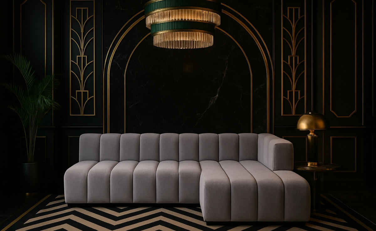 ECKSOFA GRAND L 295 cm, Stoff Salvador, Grau, Rechts - Grau, Holz (295/179cm) - Kaiser Möbel