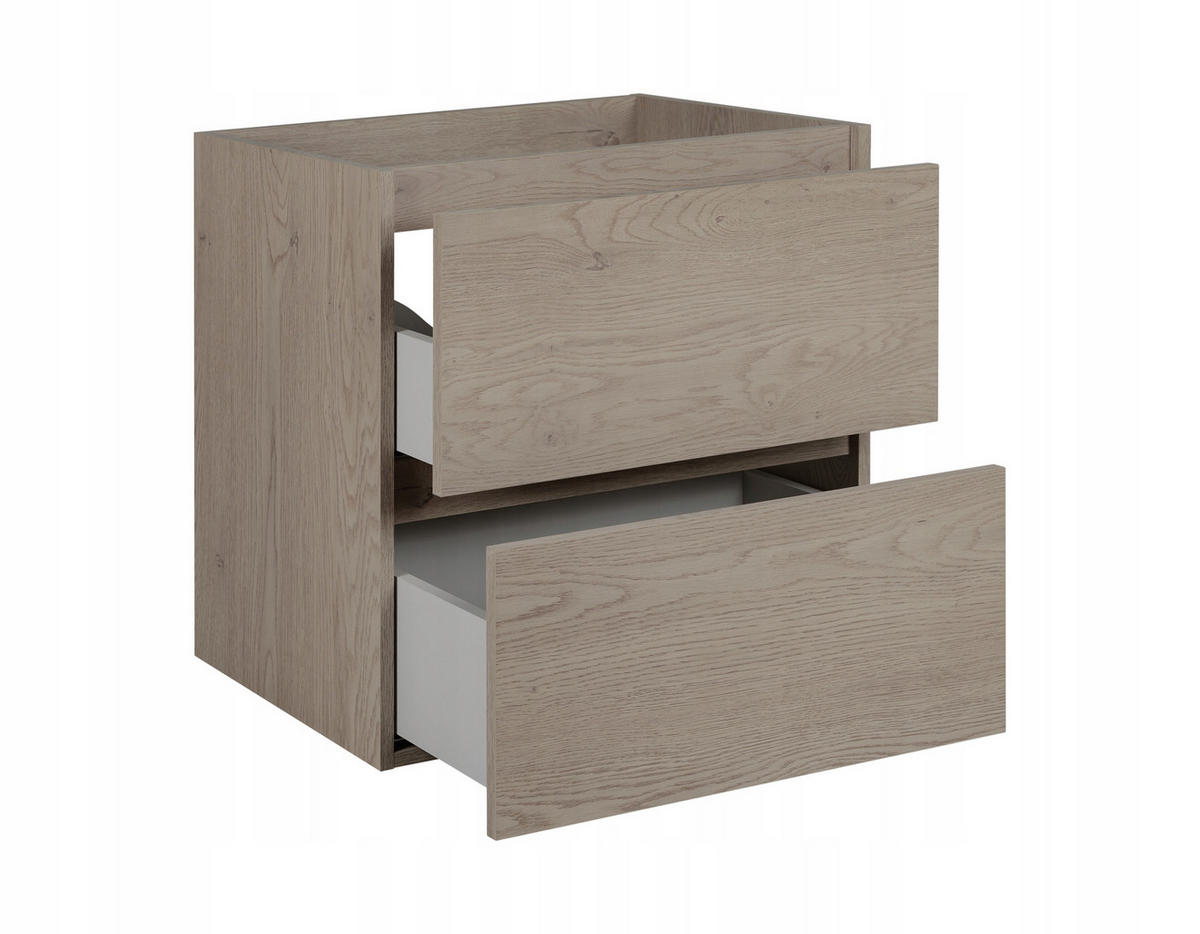WASCHBECKUNTERSCHRANK SIMPLE mit Beinen 120cm Dunkel Eiche - Wildeiche, Holz (120/62/46cm) - Rodan