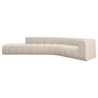 ECKSOFA modulares Sofa Tilmo-L1 - 399x194x70 cm Beige - Beige, Holzwerkstoff/Textil (399/194cm) - ALTDECOR