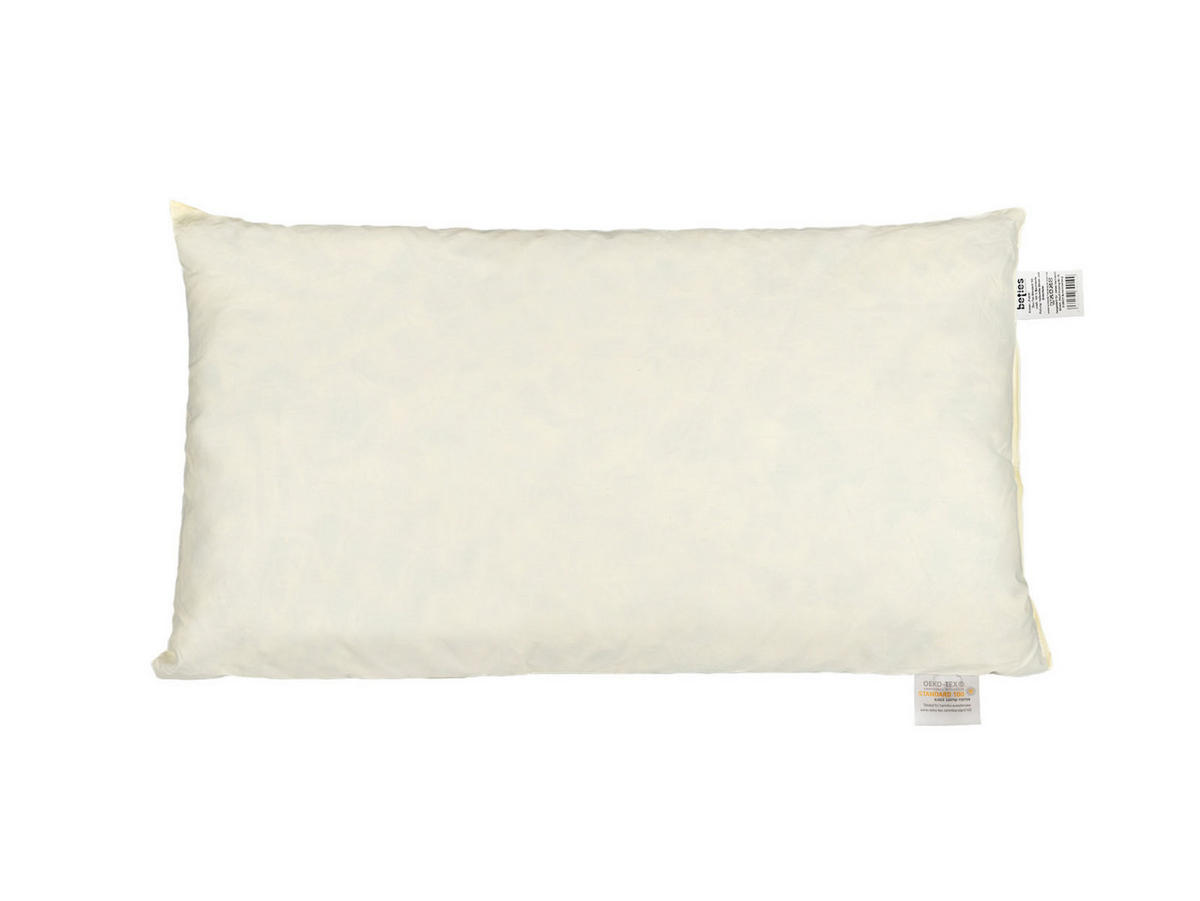 FEDERKISSEN PublikPrall 30/50 - Beige/Creme, Naturmaterialien/Textil (30/50cm) - beties Heimtextil