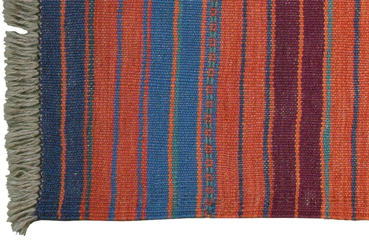 HANDWEBTEPPICH Kelim Gashgai Mehrfarbig 196/60 cm Schurwolle - Multicolor, Textil (60/196cm) - Looma