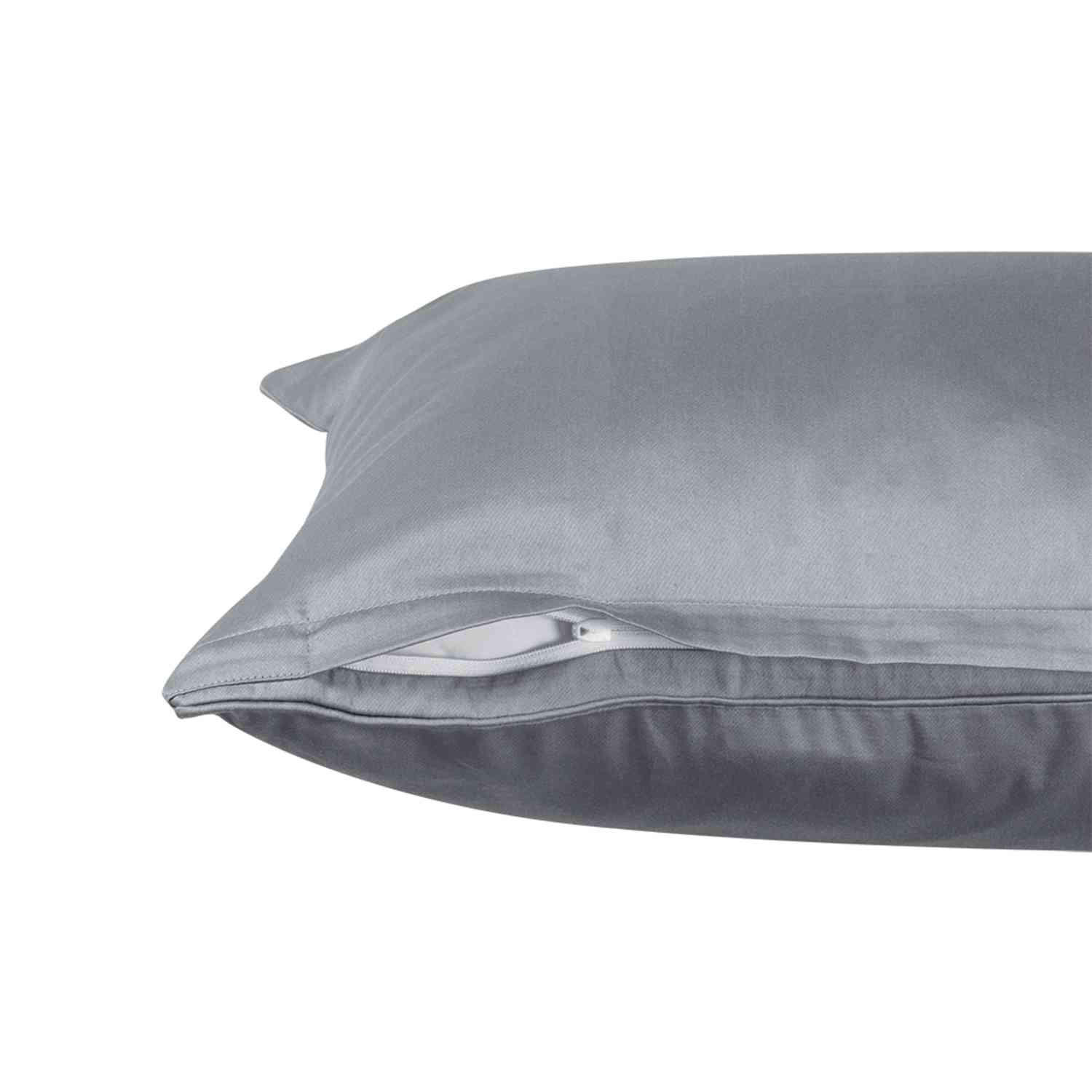 Thumbnail - Schöner Wohnen Kissenbezüge, Grau, Textil, 40x80 cm, Oeko-Tex® Standard 100, Wohntextilien, Bezüge, Kissenbezüge