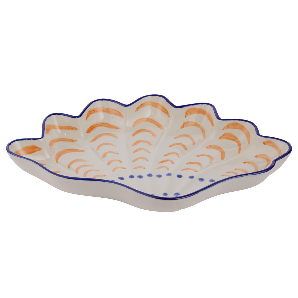 SERVIERPLATTE Coral Coast - Blau, Keramik (20/4/23cm) - Butlers