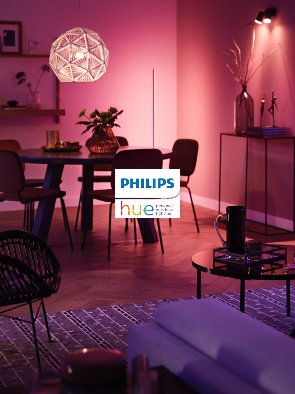 Philips Hue White&Color Amb. 5,1W Luster Crown 2 pack. E14 - Philips Hue -  Buy online