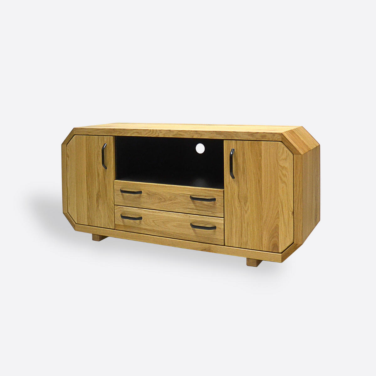 TV-SCHRANK aus Eichenholz mit Schubladen OMNIS II - Eichefarben, Holz (145/65/40cm) - Rawood Furniture