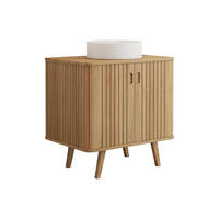 EINZELWASCHTISCH - 80 cmcm x 55 cmcm - Holz, Platte - Naturfarben Hell - WAMENA - Naturfarben, Holz (80/80/55cm) - Vente-Unique