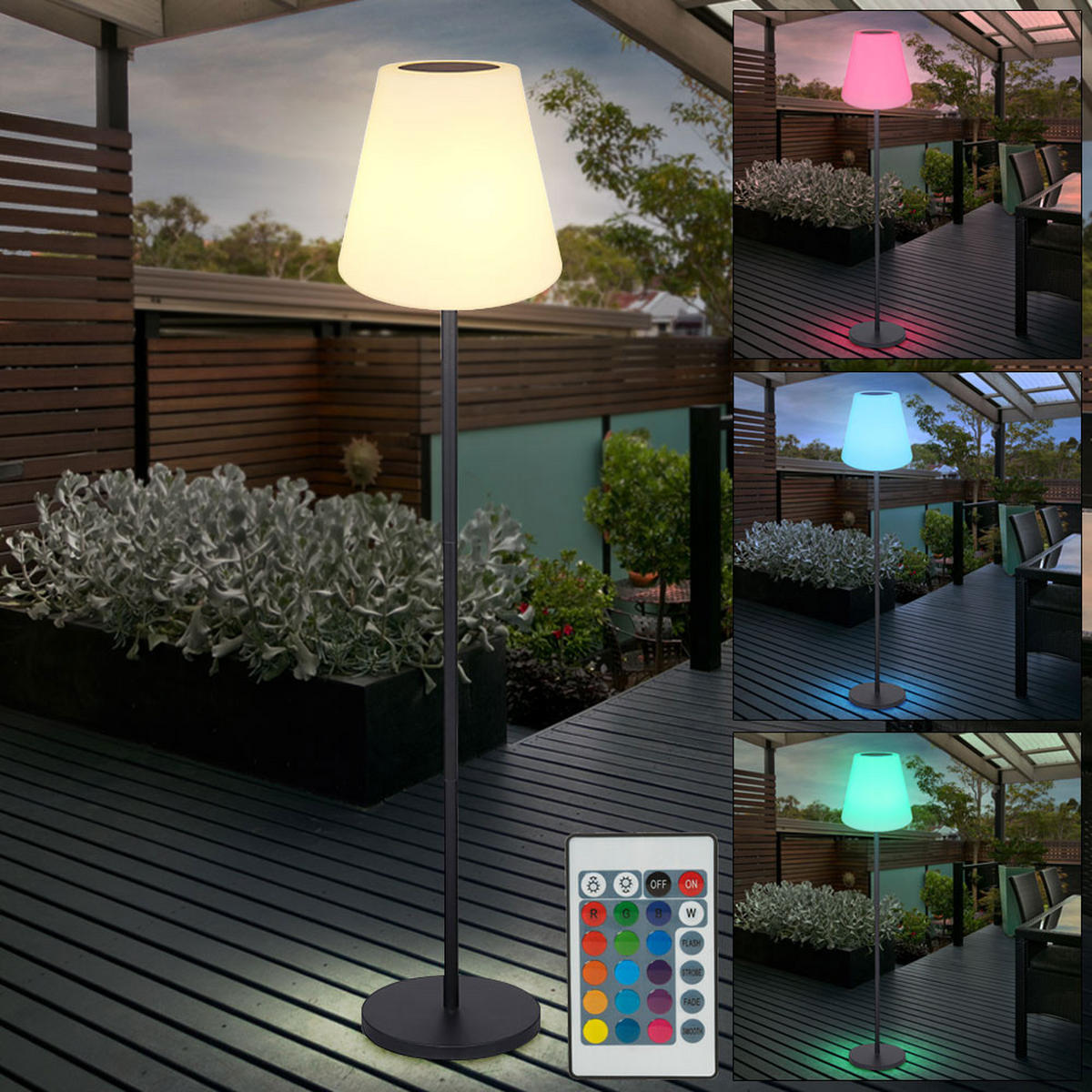 LED WEGELEUCHTE Metall Schwarz Weiß - Schwarz, Kunststoff (34/34/150cm) - Globo Lighting