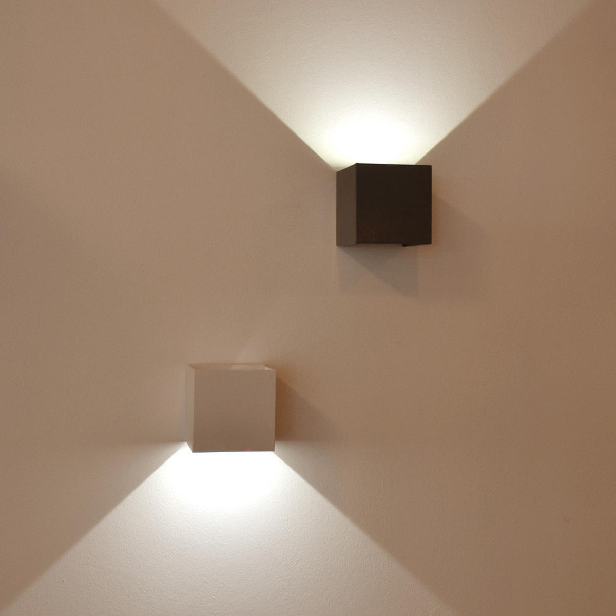 LED-WANDLAMPE Ixa Kupfer Quadratisch - Kupferfarben, Metall (10/10/10cm) - s.luce
