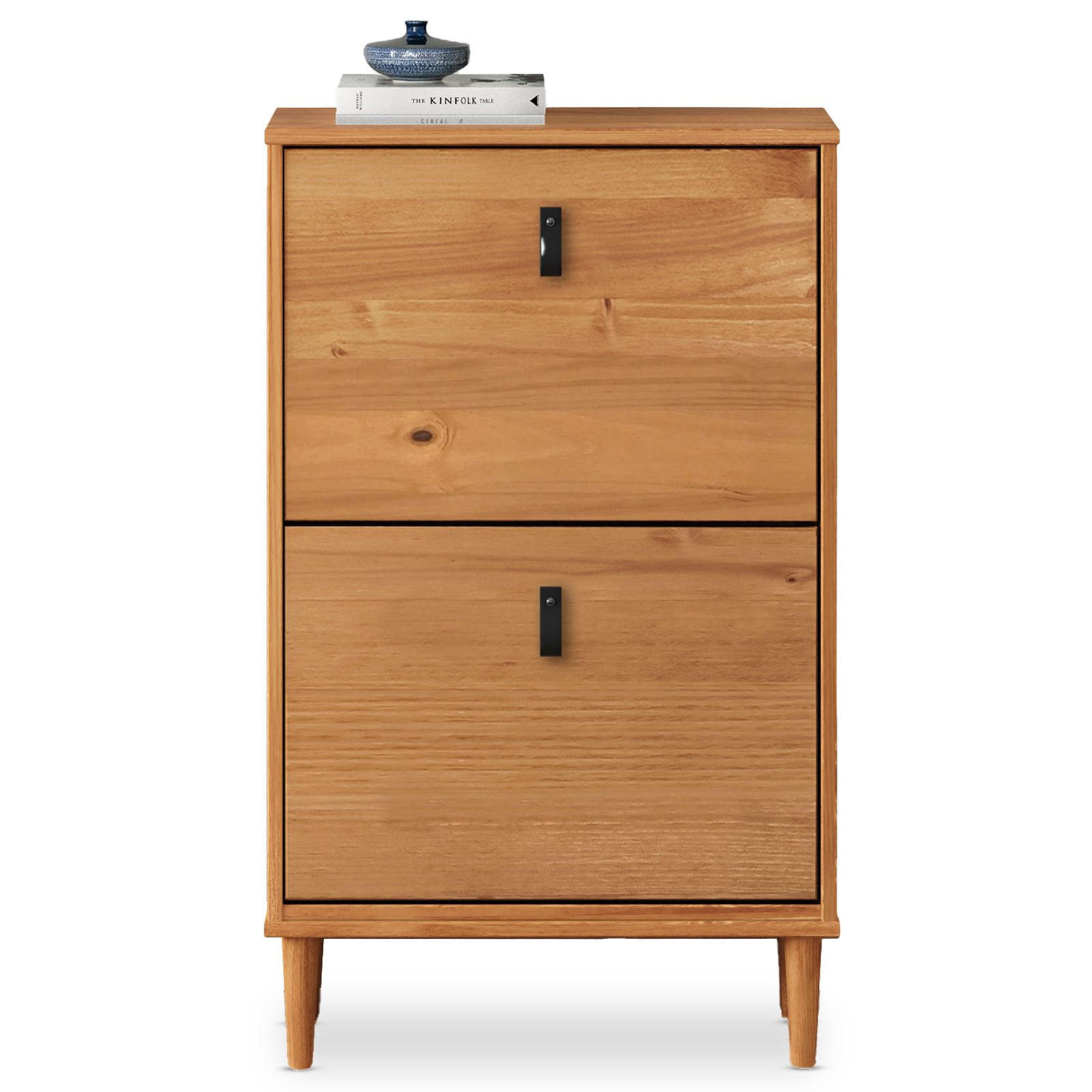 SCHUHKIPPER MIKKA Eiche - Eichefarben, Holz (59/96/25cm) - IDIMEX