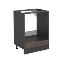 SKŘÍŇKA NA VESTAVĚNOU TROUBU R-Line Ušlechtilá šedá - šedá/antracitová, kompozitní dřevo (60/81.6/46cm) - Vicco