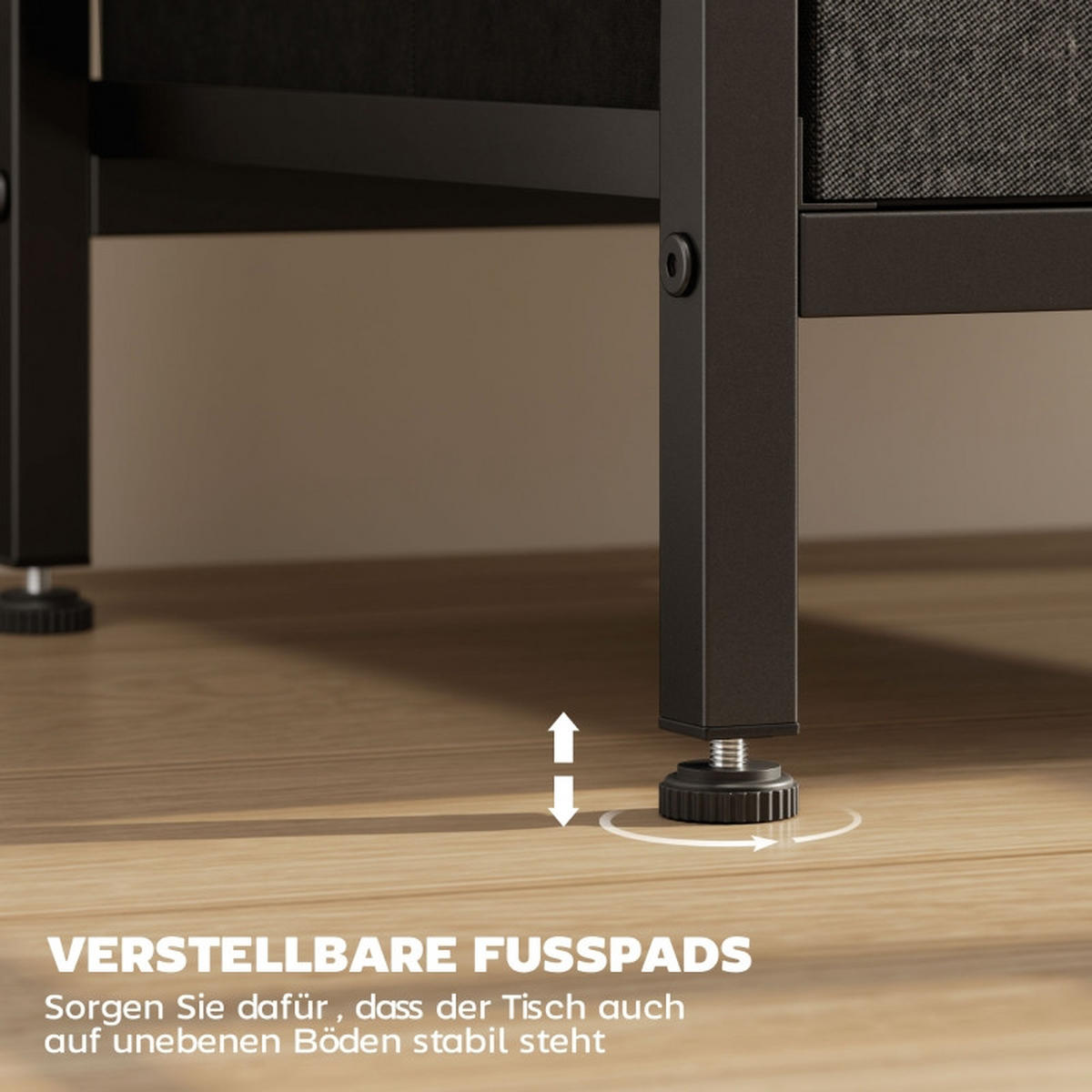 BEISTELLTISCH 30/40/60 cm schwarz aus Holz mit integrierter Ladestation - Schwarz, Holz (40/30/60cm) - OKWISH