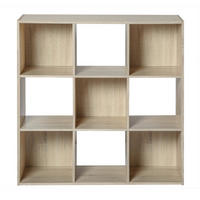 REGAL mit 9 Fächern - Apfelbaumfarben, Holzwerkstoff (29.5/92.5/92.5cm) - Calicosy