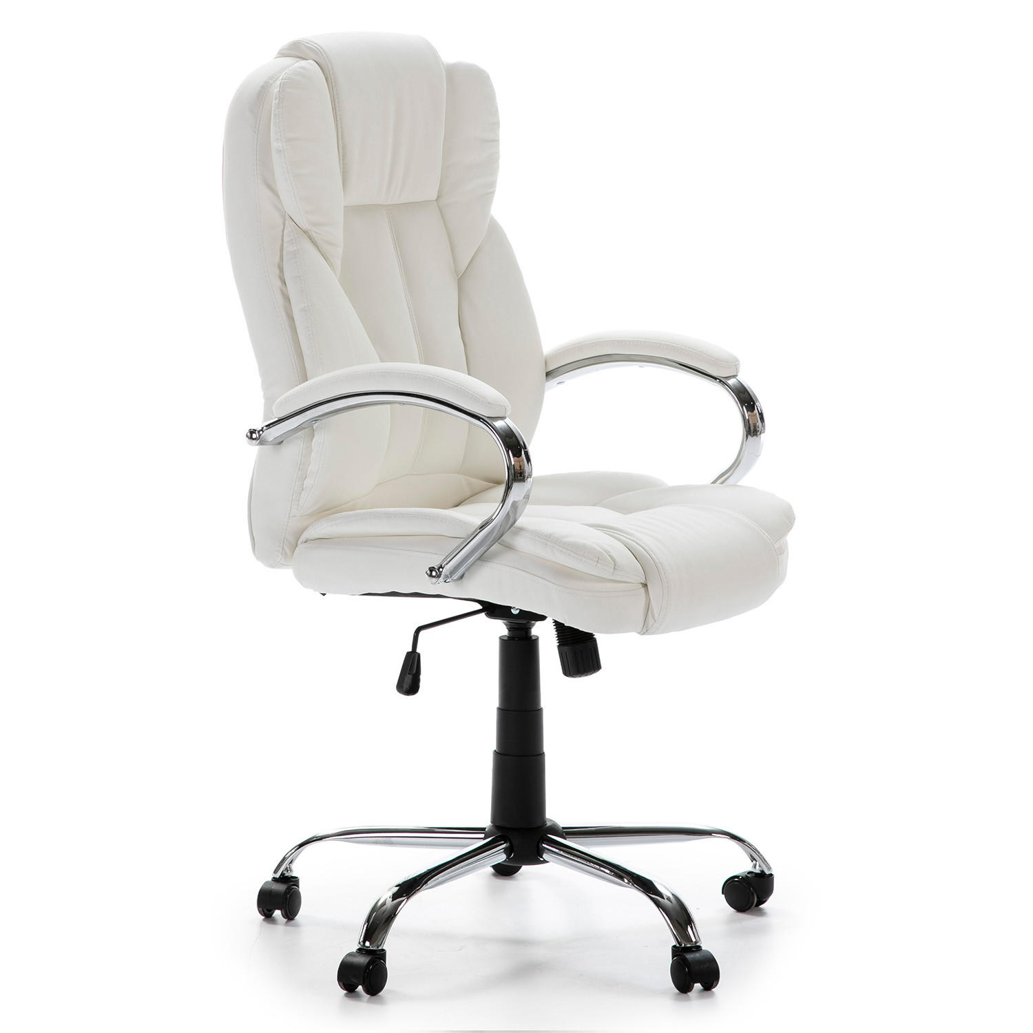 DREHSTUHL Nixon Weiße Farbe - Weiß, Fell (77/114/65cm) - VS Venta-stock