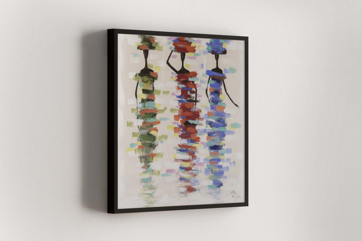 OLEJOMALBA 60/60 cm, Zvířata - béžová, dřevo/textil (60/60cm) - KUNSTLOFT