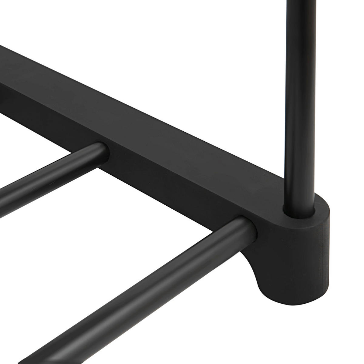 SCHUHREGAL - Schwarz, Metall (30/106/45cm) - Hansiro