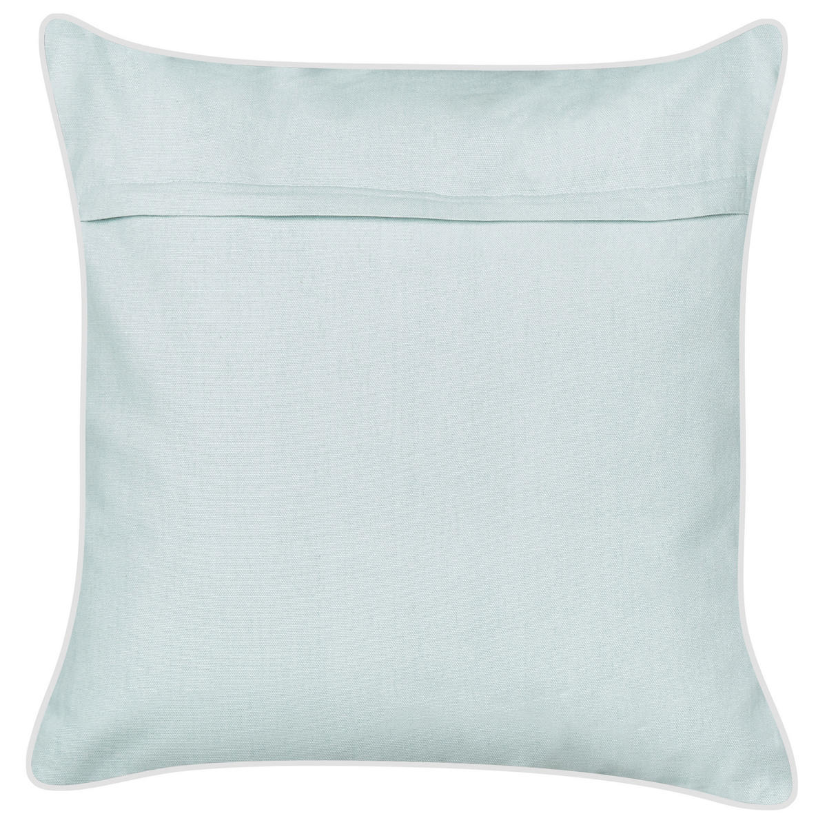DEKOKISSEN 2er-Set Blau 45/45 cm Bossiella - Blau/Silberfarben, Textil (45/45cm) - Beliani