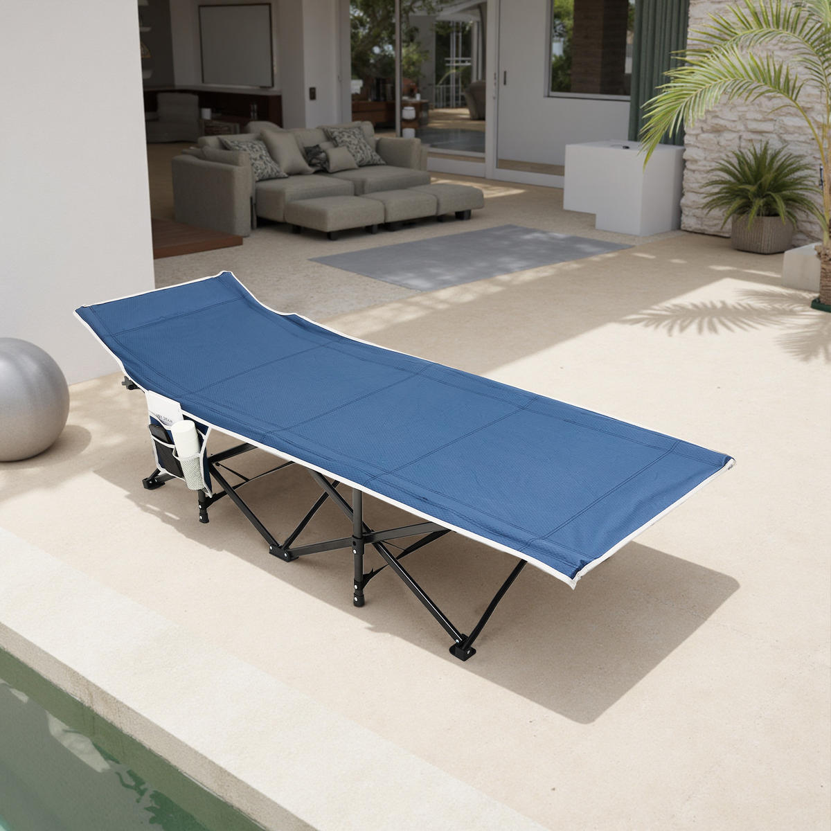 Livingandhome CAMPINGBETT Feldbett fr Camping und Mittagspause in Schwarz  Klappbar Platzsparend Robust und Langlebig 190 x 71 x 37 cm 6,78 kg jetzt  nur online  XXXLutz.de