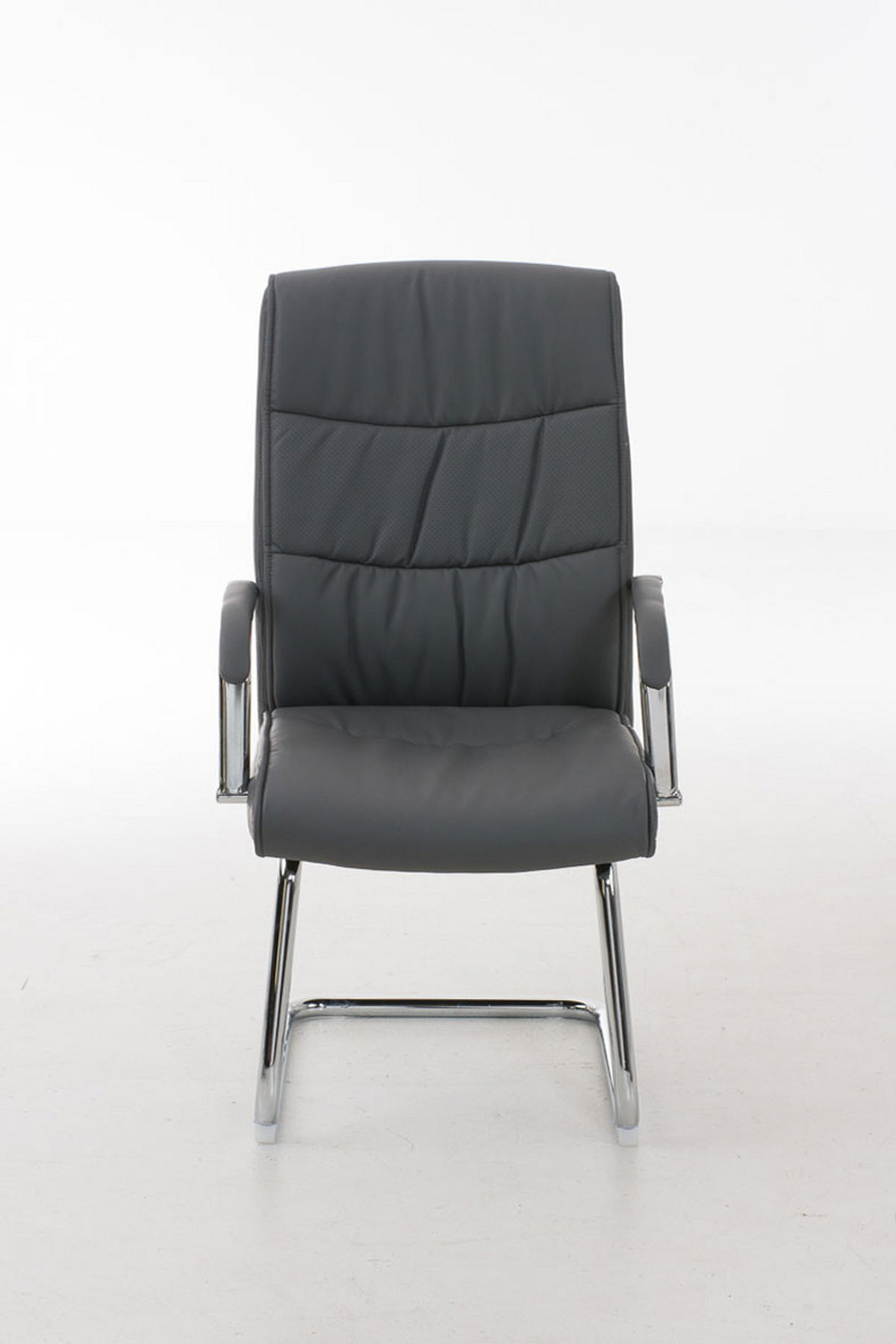 SCHWINGSTUHL Lederlook grau - Grau, Textil/Metall (49/105/60cm) - CLP