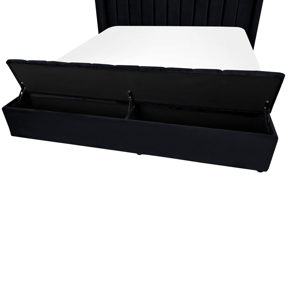 POLSTERBETT 180/200cm Schwarz Noyers - Schwarz, Textil (180/200cm) - Beliani