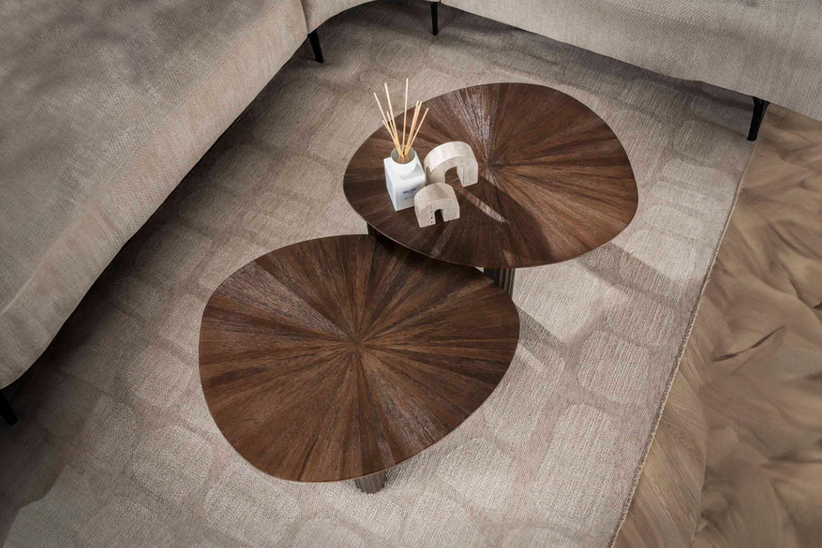 COUCHTISCH-SET INKA Braun Teakholz - Braun, Teakholz/Holz (60/50/43cm) - KAWOLA