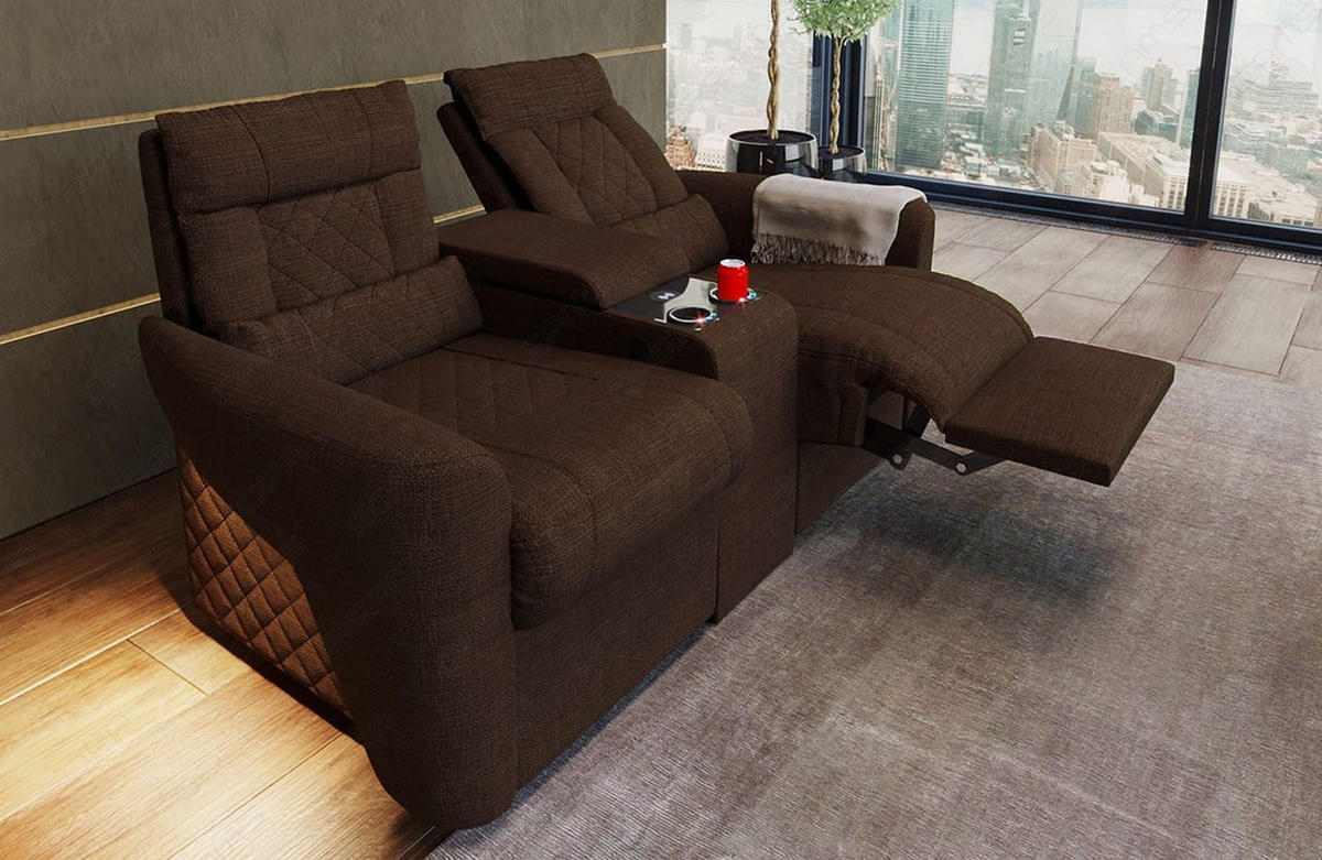 KINOSESSEL Kinosessel Relax Braun - Braun, Kunststoff (190/94/92cm)