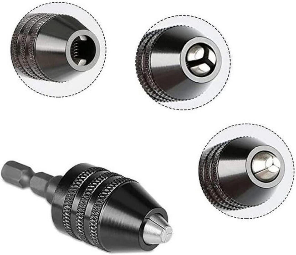 BOHRER – zweiteiliges Set, 0,3–6,5 mm und 6,35 mm (1/4 Zoll), Sechskantschaft - Schwarz, Metall (7.3/2.2/1cm) - DCA