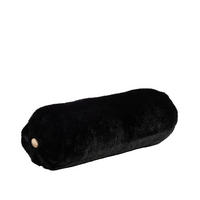 DEKO-ROLLENKISSEN Molisa - Schwarz, Textil (15.5cm) - home&you