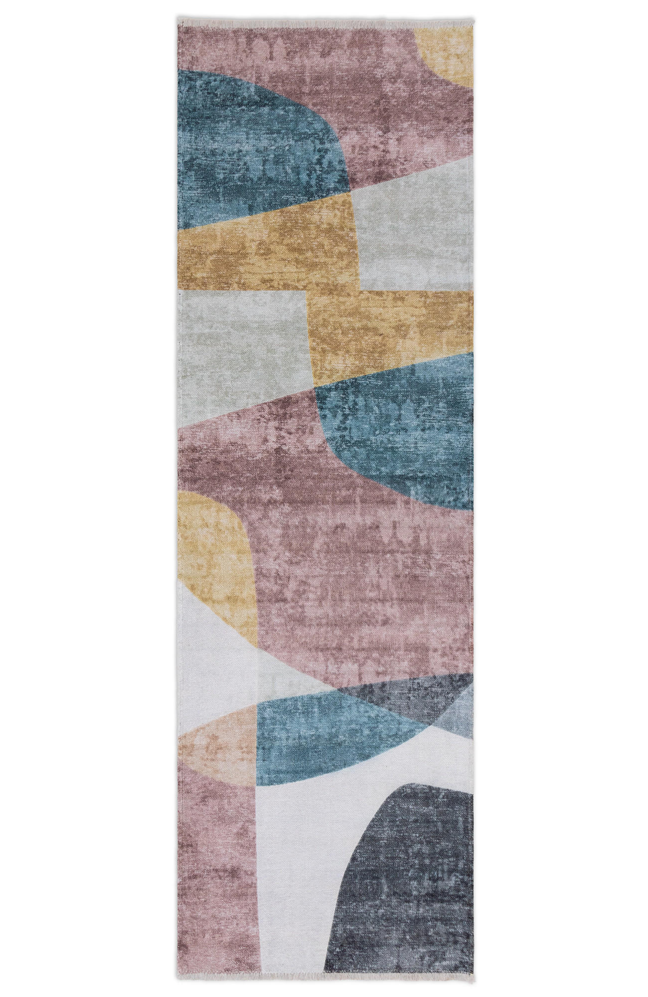 Tesso Living Kurzflor-Teppich Mehrfarbig 80x215 cm