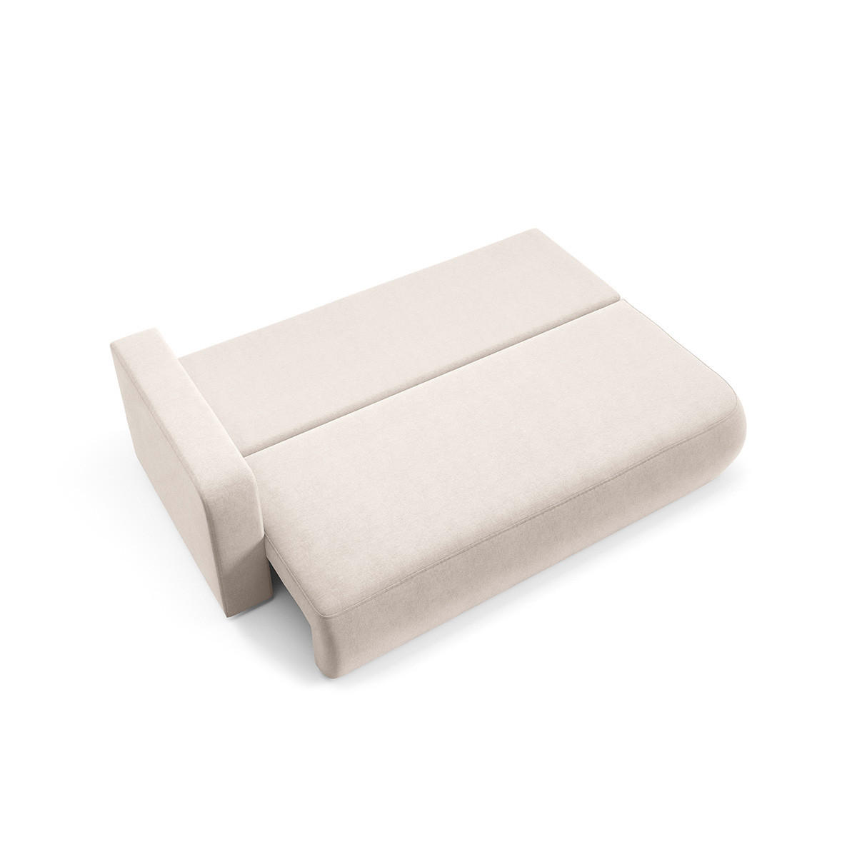 SOFA Antonio 3 Sitzplätze Hellgrau - Beige, Holz (228/82/106cm) - Petits-meubles