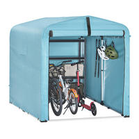 FAHRRADGARAGE Blau, 159x165x219cm - Blau, Metall (159/165/219cm) - SoBuy