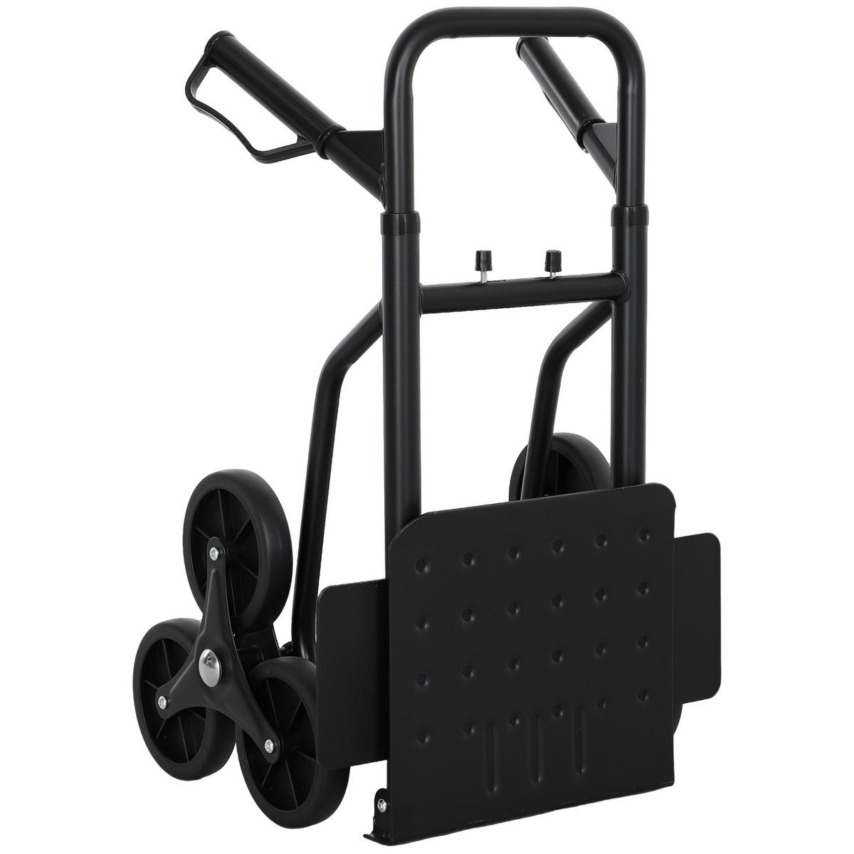 TREPPENSACKKARREN DE-18165 120 kg, 6 Rollen, klappbar Schwarz - Schwarz, Metall (44/38/106.5cm) - ComfortXL