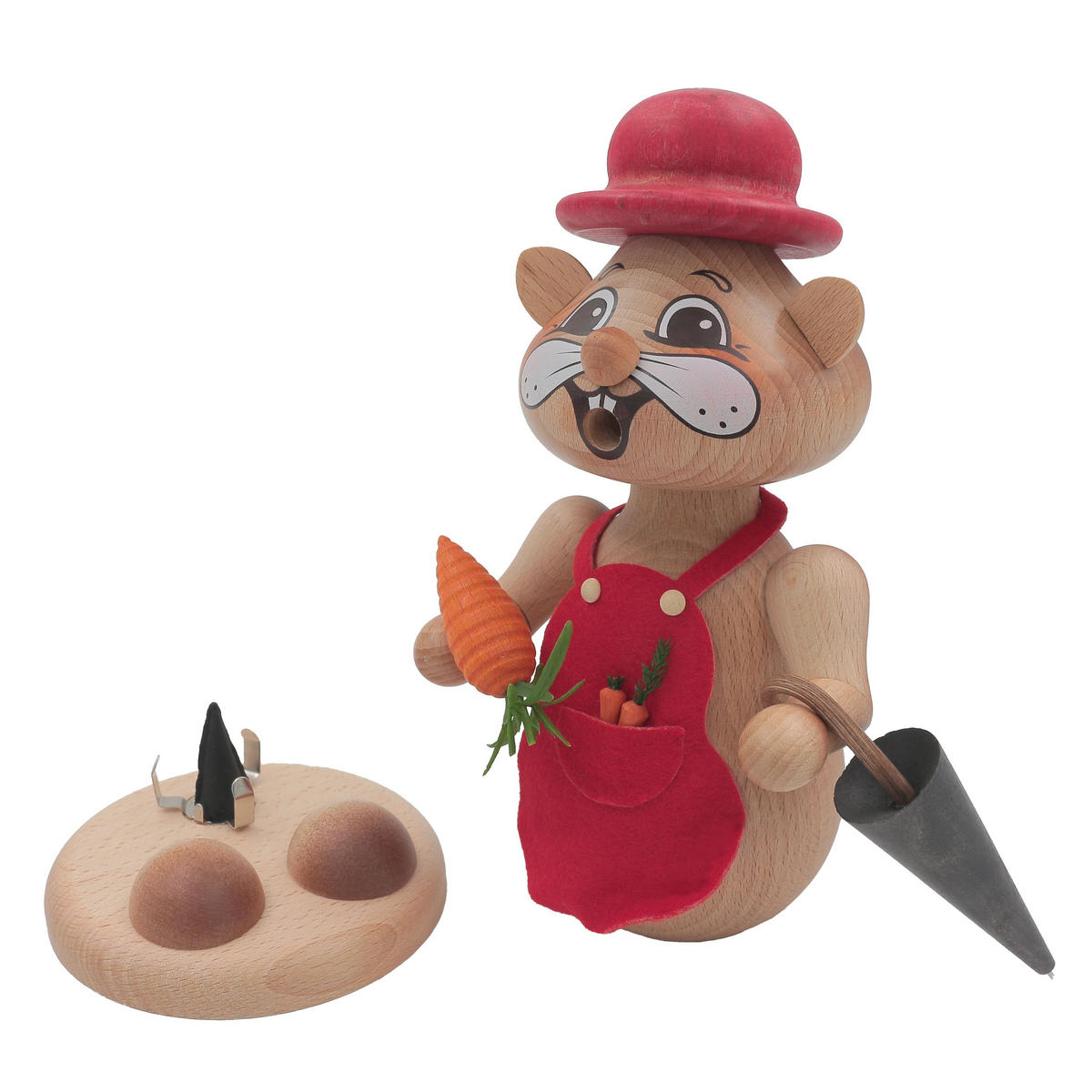 RAUCHFIGUR Hamster Wanderin 18 cm - Multicolor, Metall (12/18/0.1cm)