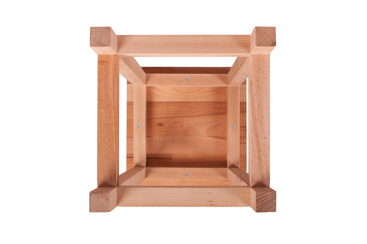 BLUMENSTÄNDER Siri Platte 2cm Buche 30x30x60cm - Buchefarben, Holz (30/30/60cm) - DELUKE