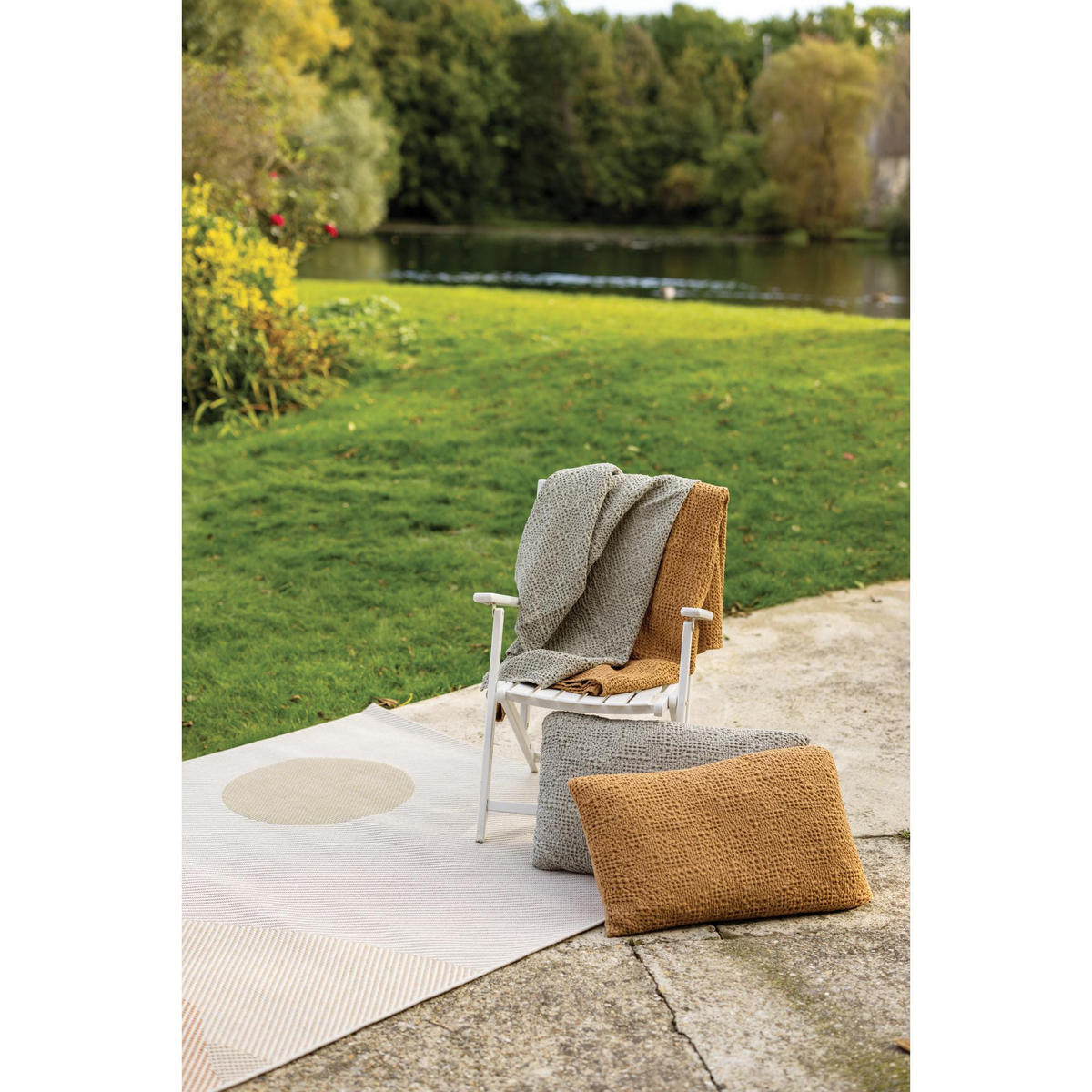 BETTÜBERWURF Tana kiefernwald 180 x 260 cm - Kieferfarben, Textil (180/260cm) - Vivaraise