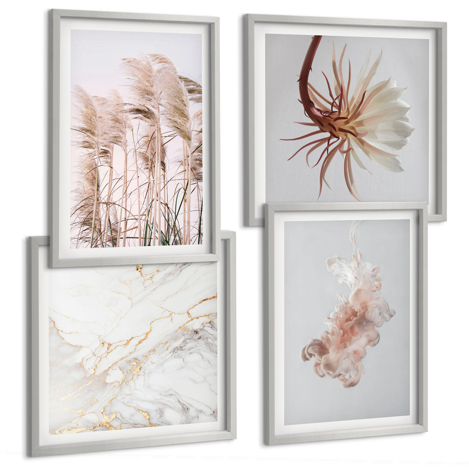 Tulup Bilder Silber 50x50 cm