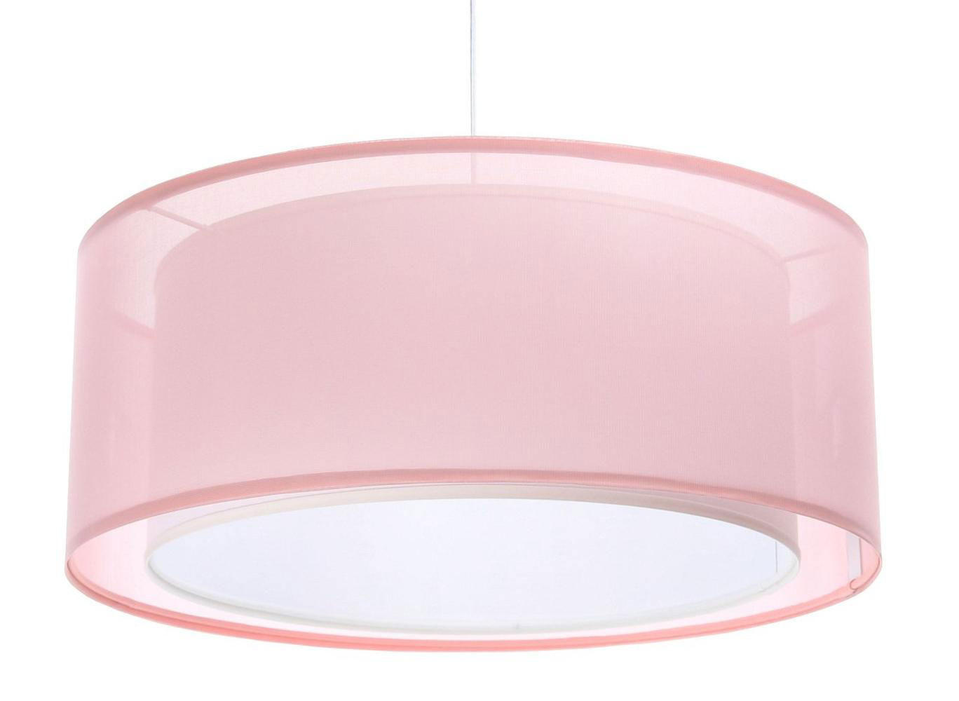 HÄNGELEUCHTE Rosa 50/20 cm - Pink/Weiß, Kunststoff (50/1.2/20cm) - ONZENO