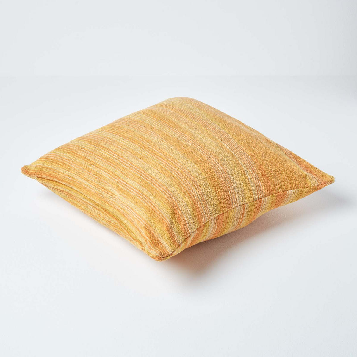 KISSENHÜLLE Chenille Tie Dye orange 60/60 cm - Orange, Textil (60/60cm) - Homescapes