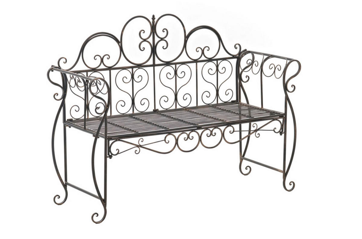 GARTENBANK Minno bronze - Braun, Metall (128/46/94cm) - TPFGarden