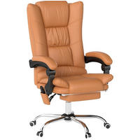 DREHSTUHL 64/70/110-118 cm, Massage & Wärme, Kunstleder, 120 kg Tragkraft, braun - Braun, Kunststoff (70/118/64cm) - Redom