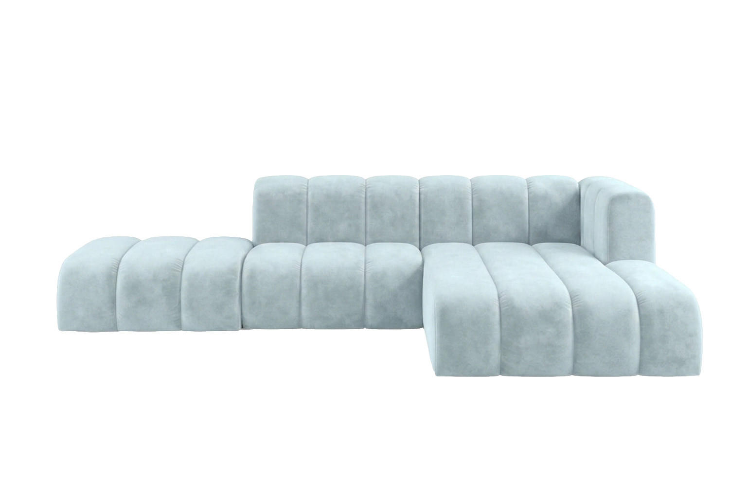 Kaiser Möbel Ecksofa Hellblau 295x179 cm