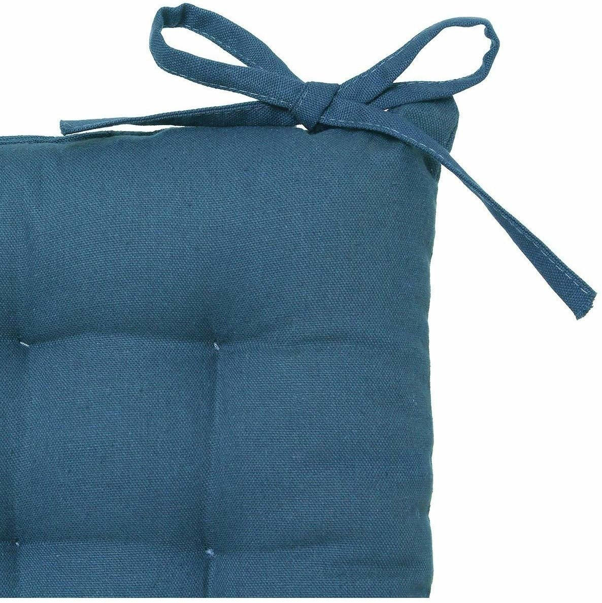 STUHLKISSEN Marine 38/38 cm - Türkis, Naturmaterialien (38cm) - Atmosphera Createur d´interieur