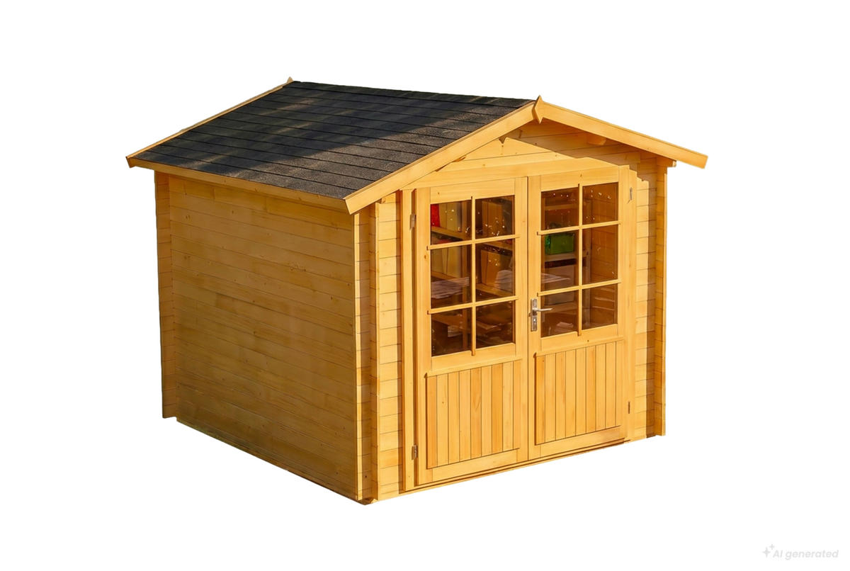 GERÄTEHAUS Holz Bremen - Pinienfarben, Holz (270/245/420cm) - Alpholz
